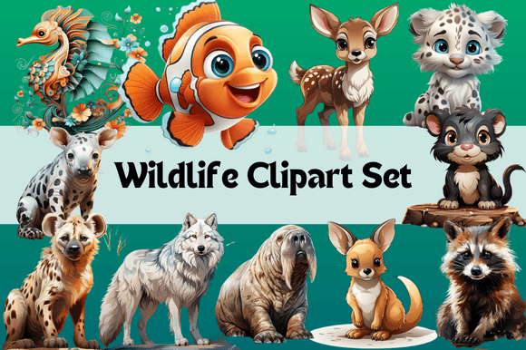 Download Wildlife Clipart Set - Wildlife clipart Collection