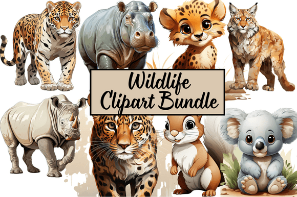 Download Wildlife Clipart Bundle - Wildlife clipart Collection