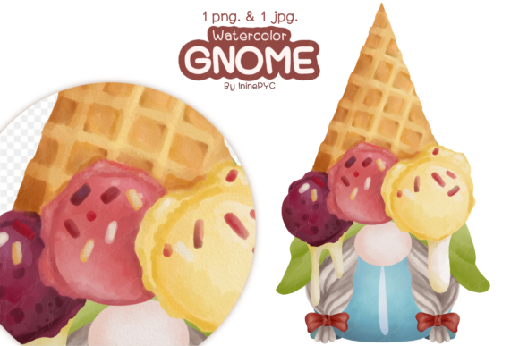 Download SWEETS GNOME Watercolor - Gnome Collection