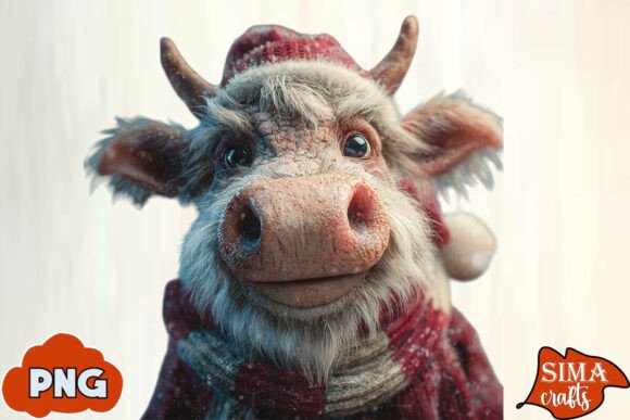 Download Gnome Christmas Cow Sublimation - Gnome Collection