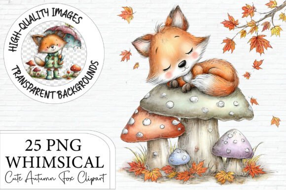 Download Cute Autumn Fox Clipart - Premium Resources