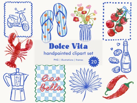 Download Dolce Vita Summer Clipart Collection PNG - Collection Collection