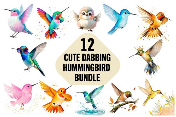 Download Cute Dabbing Hummingbird Bundle - Hummingbird bundle Collection