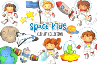 Download Cute Space Kids Clip Art Collection - Collection Collection
