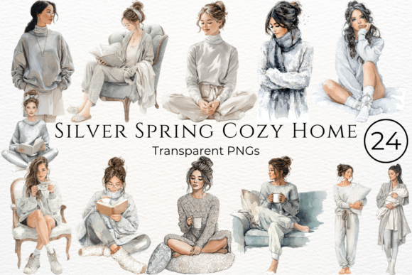 Download Silver Spring Cozy Home Clipart - Spring Collection