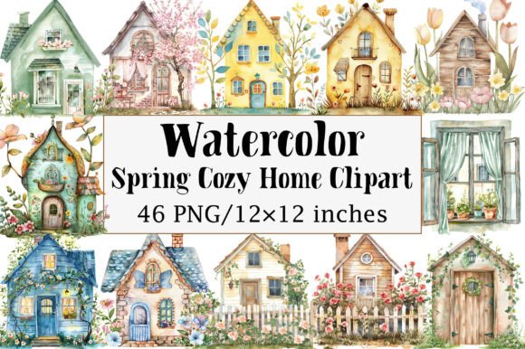 Download Spring Cozy Home Clipart - Spring Collection