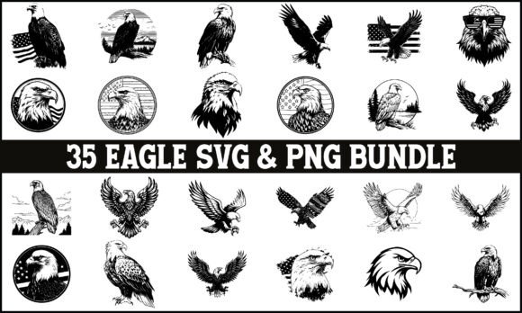 Download Eagle SVG PNG Bundle, Wildlife Clipart - Wildlife clipart Collection
