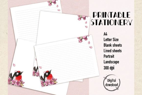 Download Red Bird Printable Writing Paper - Bird printable Collection