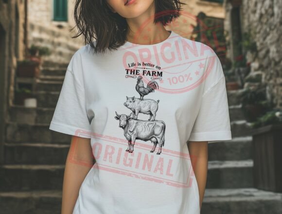 Download Farm Life PNG, Cow Pig Rooster Png - Farm Collection