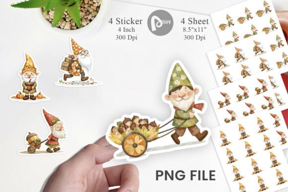 Download Acorn Gnome Delivery Sticker - Gnome Collection