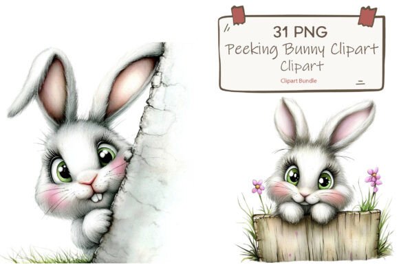 Download Adorable Spring Rabbit Clipart PNG - Spring Collection