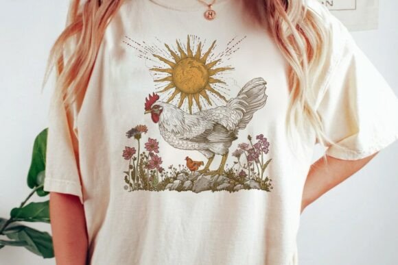 Download Rooster Sun Flowers Farm Life Png - Farm Collection