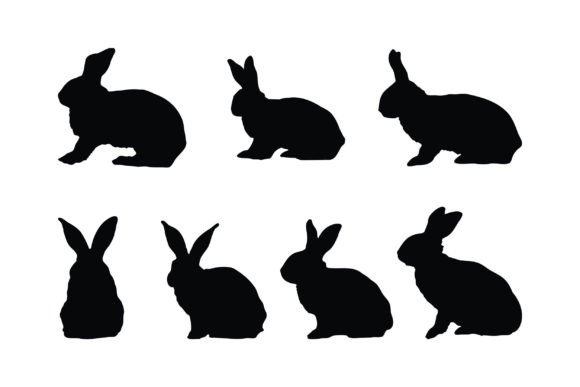 Download Rabbit Silhouette Vector Collection - Collection Collection
