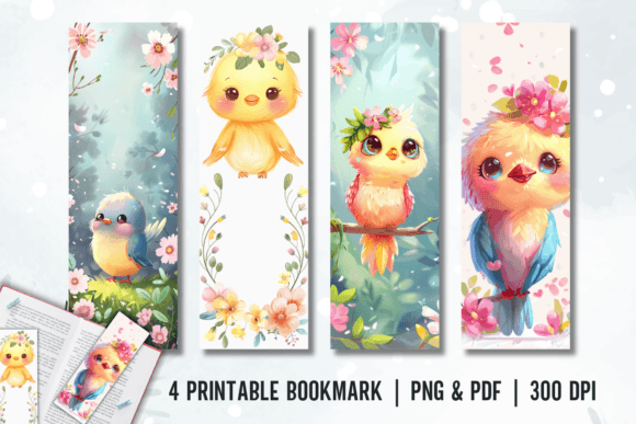 Download Cute Baby Bird Printable Bookmark - Bird printable Collection