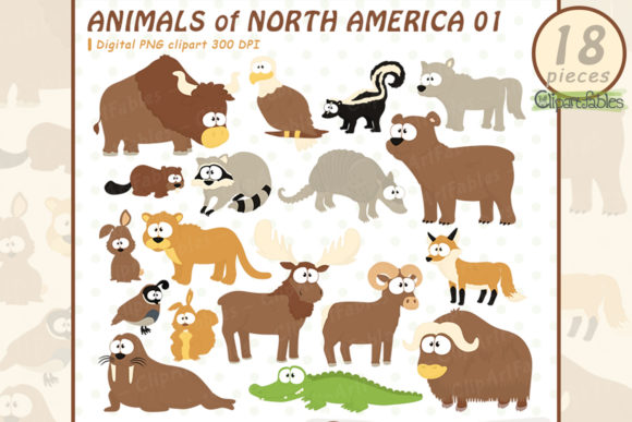 Download Cute Animals, USA Wildlife Clipart - Wildlife clipart Collection