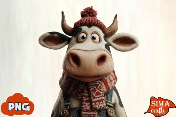 Download Gnome Christmas Cow Sublimation - Gnome Collection