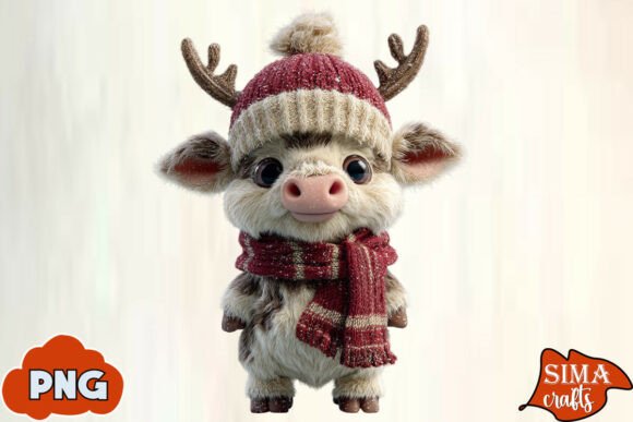Download Gnome Christmas Cow Sublimation - Gnome Collection