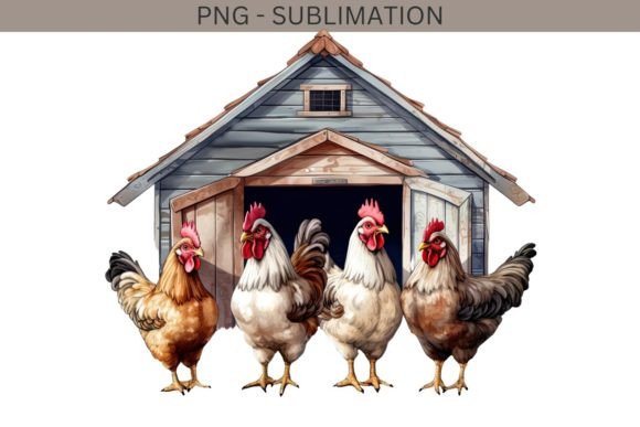 Download Chickens PNG, Farm Animals Digital Image - Farm Collection