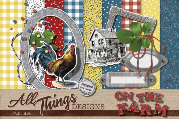 Download On the Farm Digital Scrapbook Kit - Farm Collection