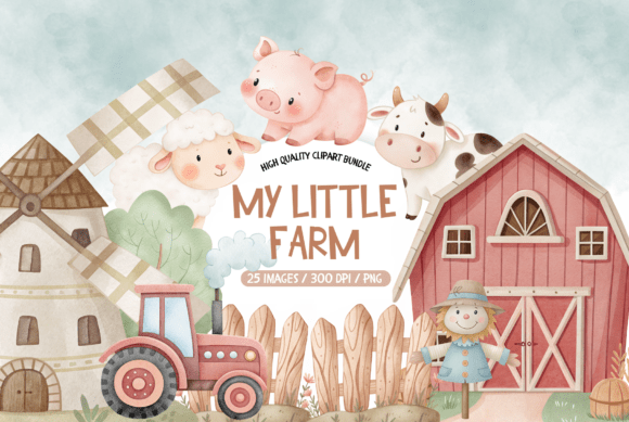 Download Clipart Baby Farm Animal, Farm Life - Farm Collection